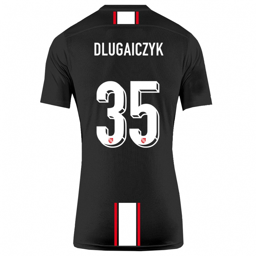 נשים אלכסנדר דלוגייצ'יק #35 שחור לבן הרחק ג'רזי 2025/26 חולצה קצרה