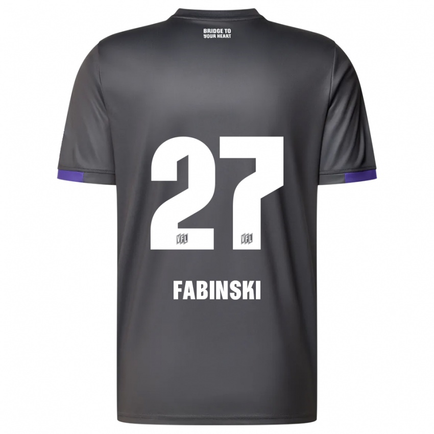 נשים רובין פבינסקי #27 אפור סגול הרחק ג'רזי 2025/26 חולצה קצרה