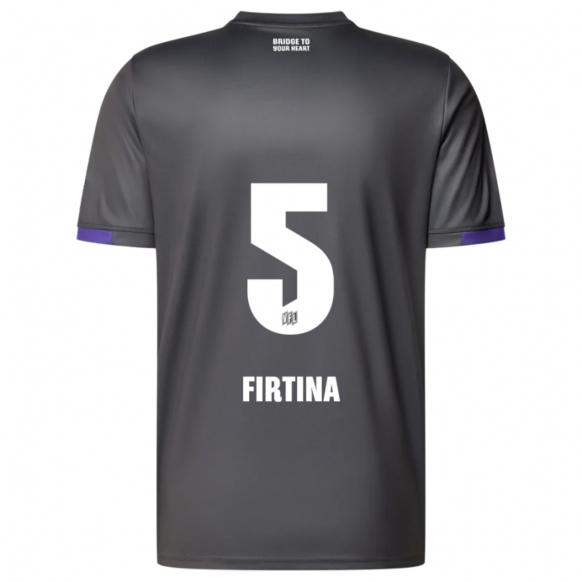 נשים Taha Firtina #5 אפור סגול הרחק ג'רזי 2025/26 חולצה קצרה