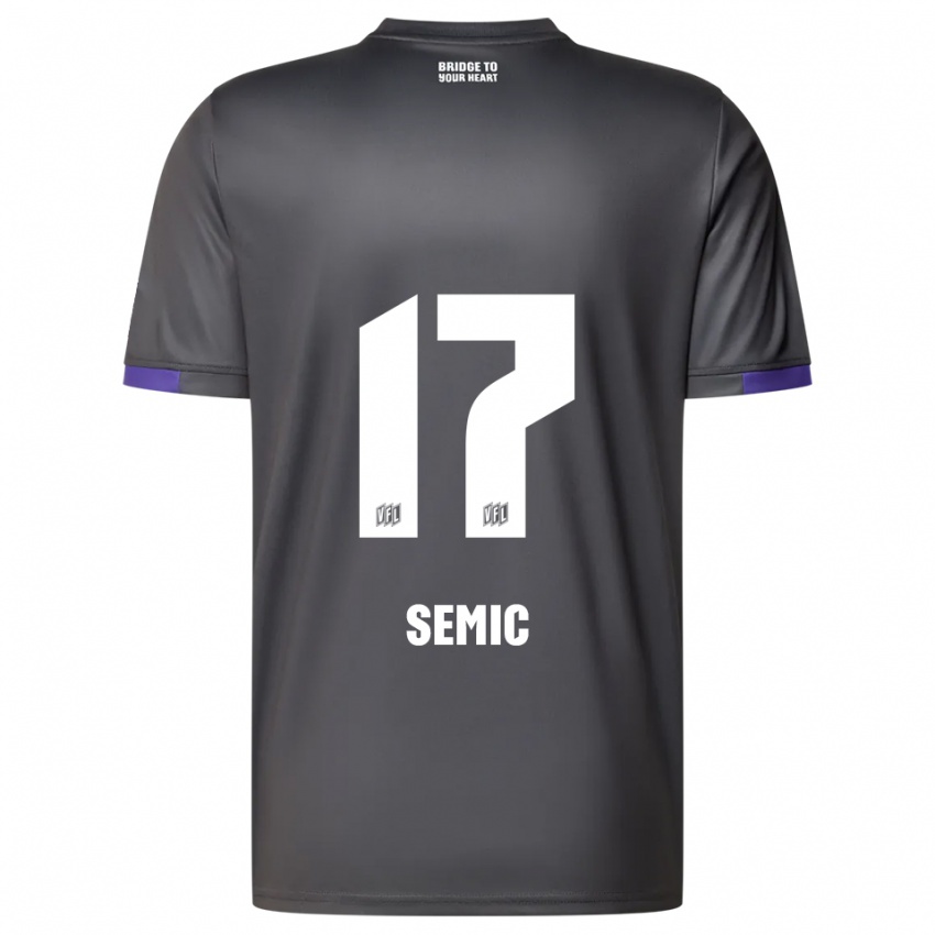 נשים ליון סאמיץ' #17 אפור סגול הרחק ג'רזי 2025/26 חולצה קצרה