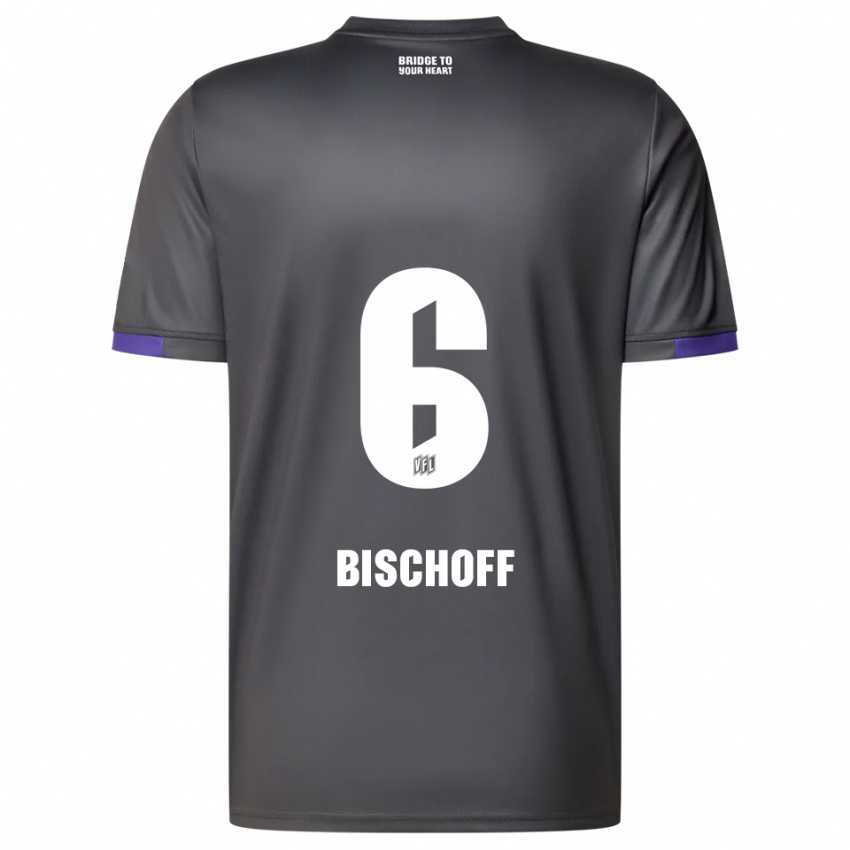 נשים Vincent Bischoff #6 אפור סגול הרחק ג'רזי 2025/26 חולצה קצרה