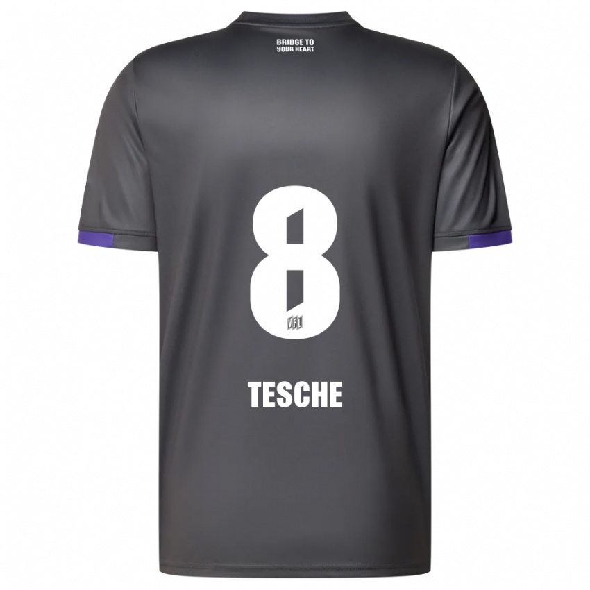 נשים רוברט טשה #8 אפור סגול הרחק ג'רזי 2025/26 חולצה קצרה