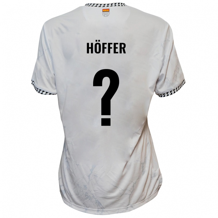 נשים Chantal Höffer #0 לבן שחור הרחק ג'רזי 2025/26 חולצה קצרה