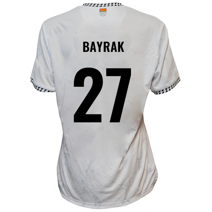 נשים בוראנ קן בייראק #27 לבן שחור הרחק ג'רזי 2025/26 חולצה קצרה