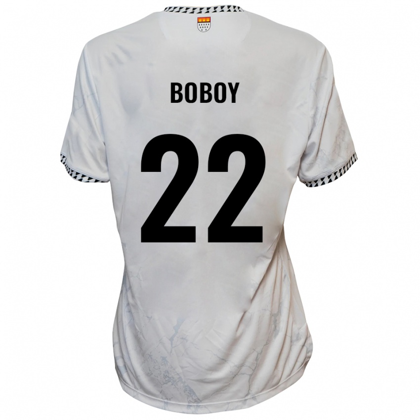 נשים Verthomy Boboy #22 לבן שחור הרחק ג'רזי 2025/26 חולצה קצרה