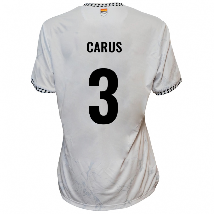 נשים וינסנט קארוס #3 לבן שחור הרחק ג'רזי 2025/26 חולצה קצרה