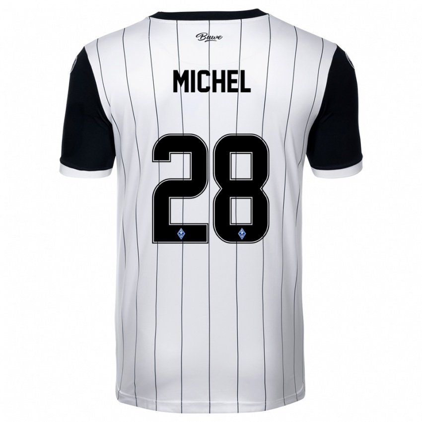 נשים דייגו מישל #28 לבן שחור הרחק ג'רזי 2025/26 חולצה קצרה