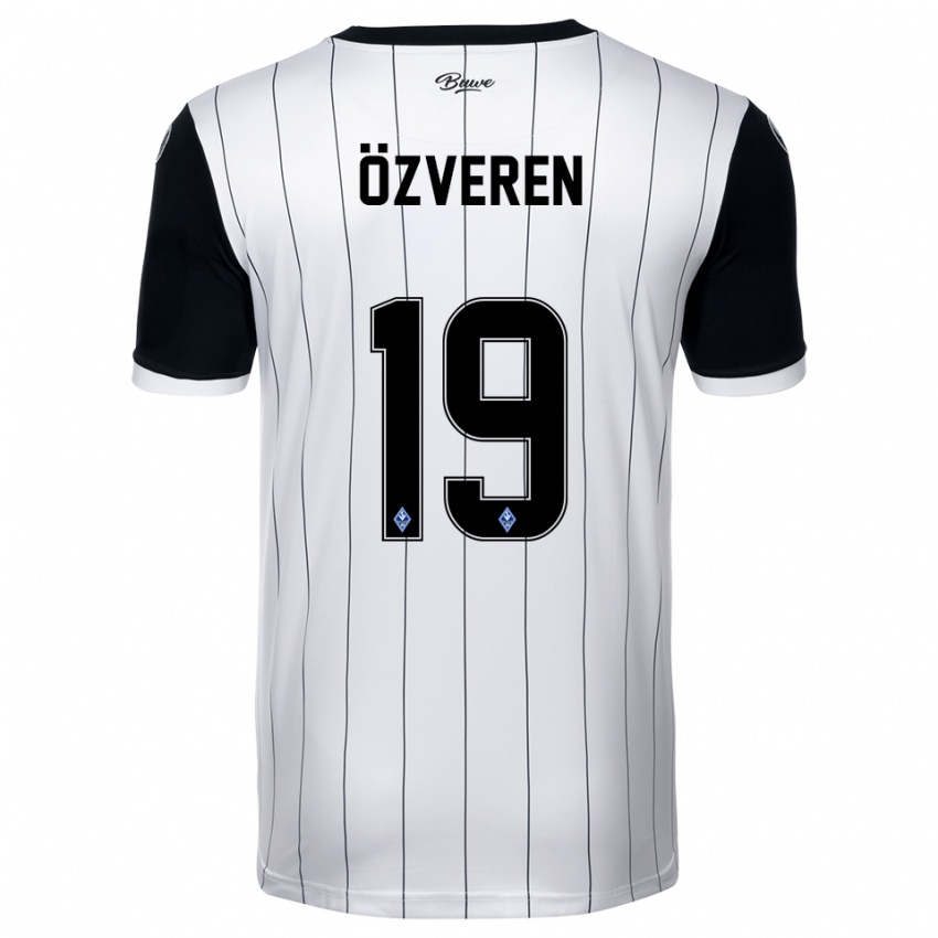 נשים Sedat Özveren #19 לבן שחור הרחק ג'רזי 2025/26 חולצה קצרה