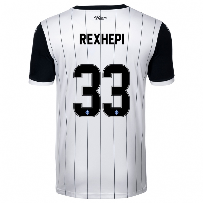 נשים ארלינד איברהים רקספי #33 לבן שחור הרחק ג'רזי 2025/26 חולצה קצרה