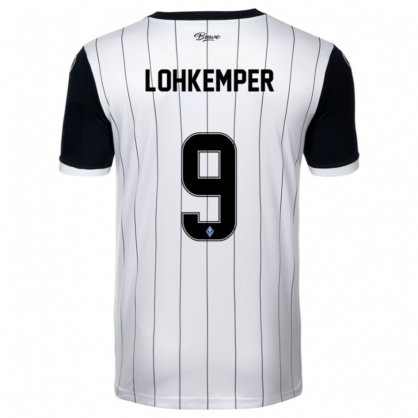 נשים Felix Lohkemper #9 לבן שחור הרחק ג'רזי 2025/26 חולצה קצרה