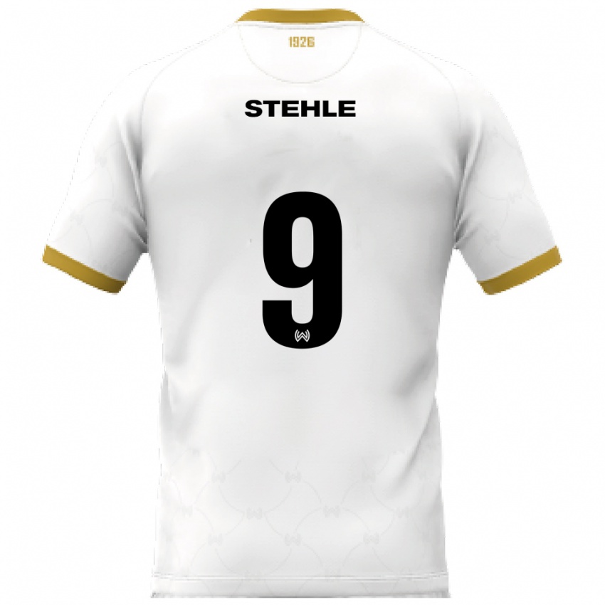 נשים סימון סטלה #9 לבן זהב הרחק ג'רזי 2025/26 חולצה קצרה