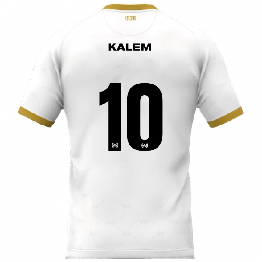 נשים רובין קאלם #10 לבן זהב הרחק ג'רזי 2025/26 חולצה קצרה