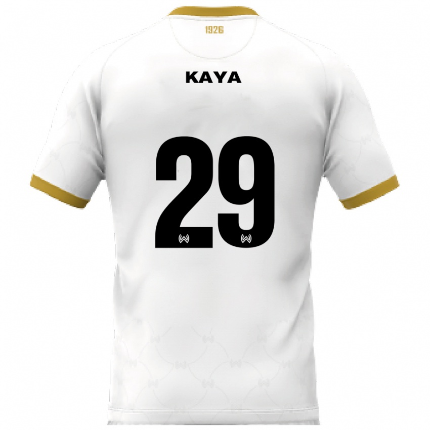 נשים פאטי קאיה #29 לבן זהב הרחק ג'רזי 2025/26 חולצה קצרה