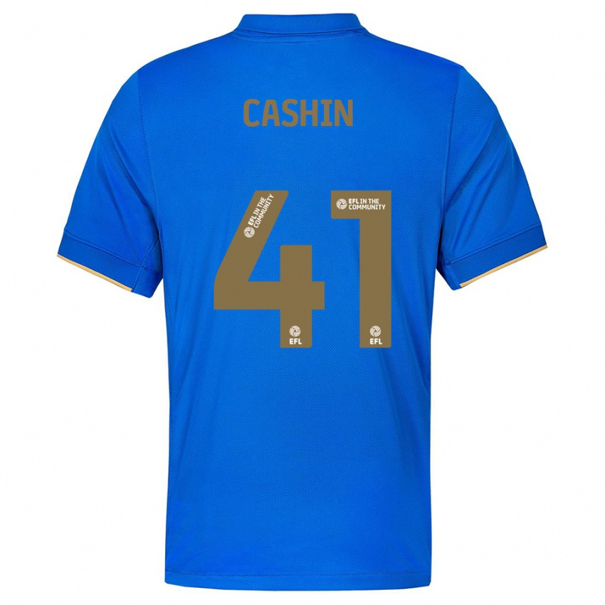 ילדים אירן קאשין #41 כחול זהב ג'רזי ביתית 2025/26 חולצה קצרה