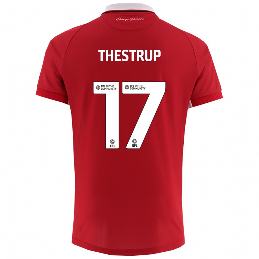 ילדים אמאלי טסטרופ #17 אדום לבן ג'רזי ביתית 2025/26 חולצה קצרה