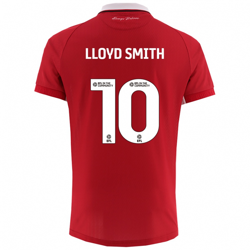 ילדים לקסי לויד-סמית' #10 אדום לבן ג'רזי ביתית 2025/26 חולצה קצרה