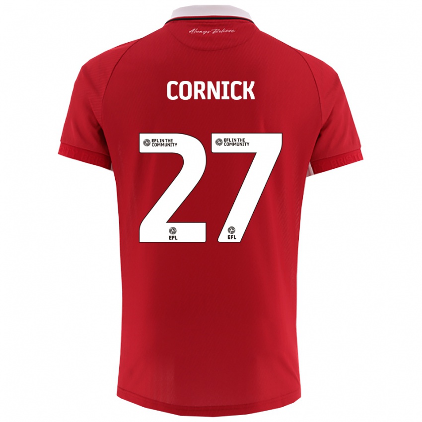 ילדים הארי קורניק #27 אדום לבן ג'רזי ביתית 2025/26 חולצה קצרה
