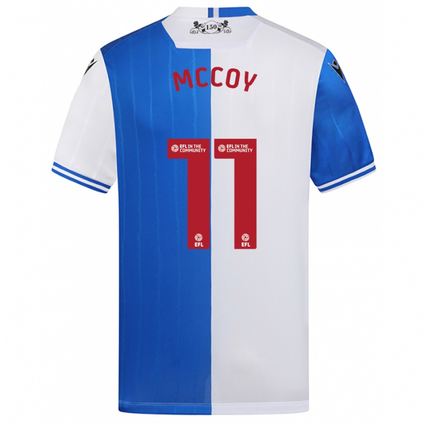 ילדים Archie Mccoy #11 כחול לבן ג'רזי ביתית 2025/26 חולצה קצרה