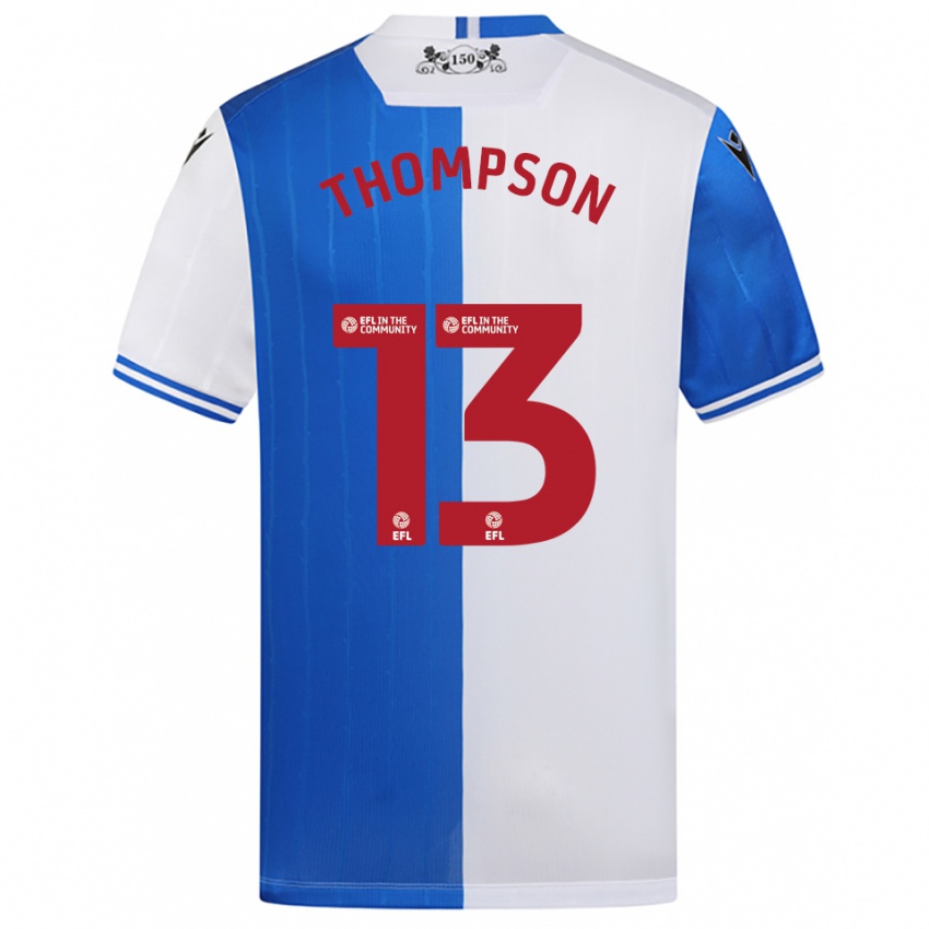 ילדים Luke Thompson #13 כחול לבן ג'רזי ביתית 2025/26 חולצה קצרה