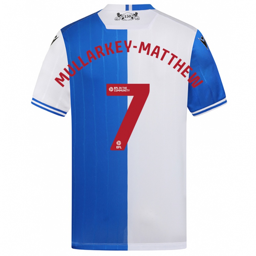 ילדים לורנז מולארקי-מת׳יוס #7 כחול לבן ג'רזי ביתית 2025/26 חולצה קצרה