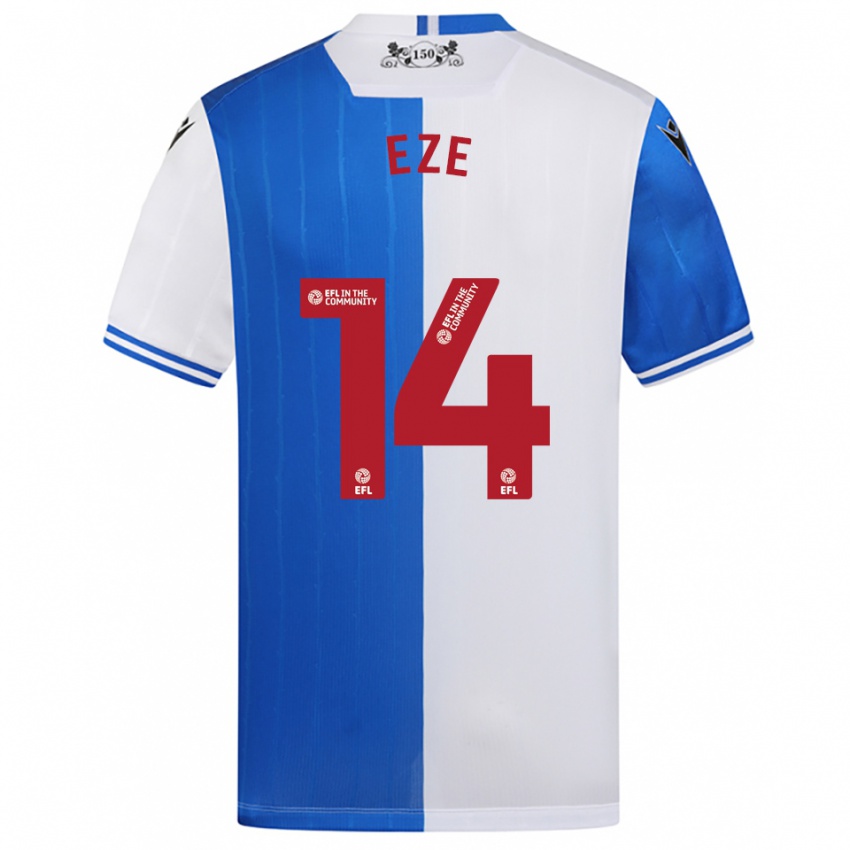 ילדים סילבר אזה #14 כחול לבן ג'רזי ביתית 2025/26 חולצה קצרה
