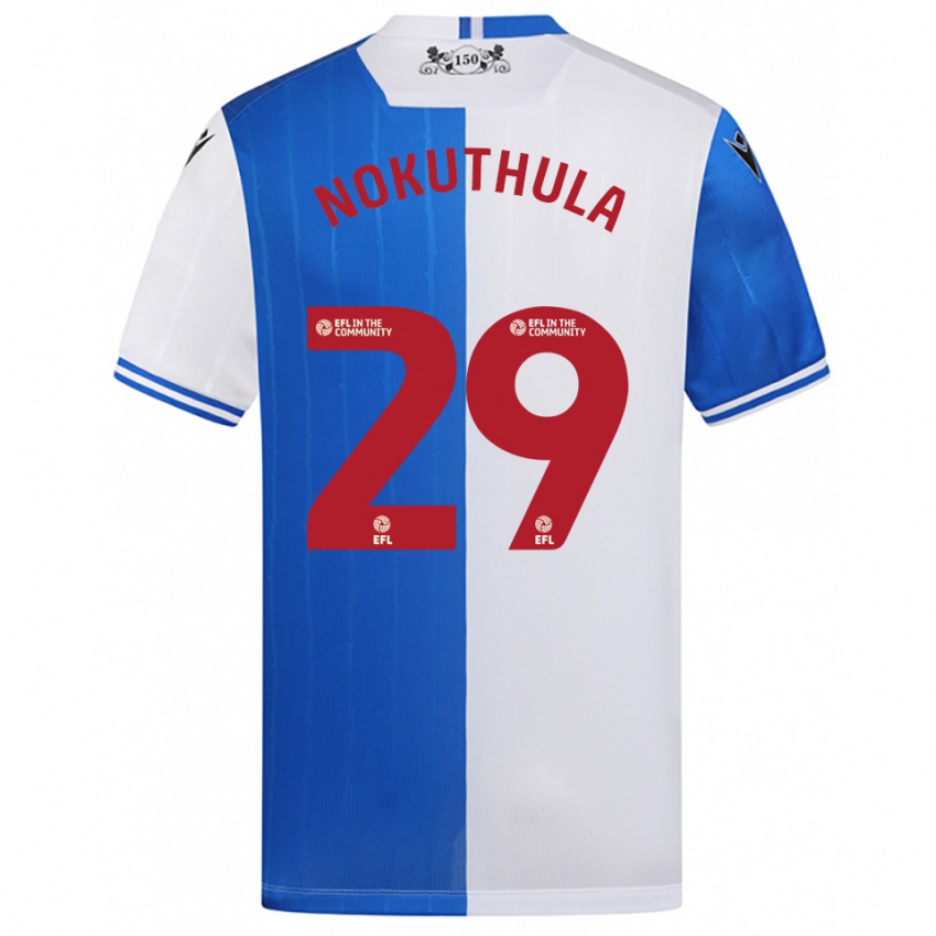 ילדים Faith Nokuthula #29 כחול לבן ג'רזי ביתית 2025/26 חולצה קצרה