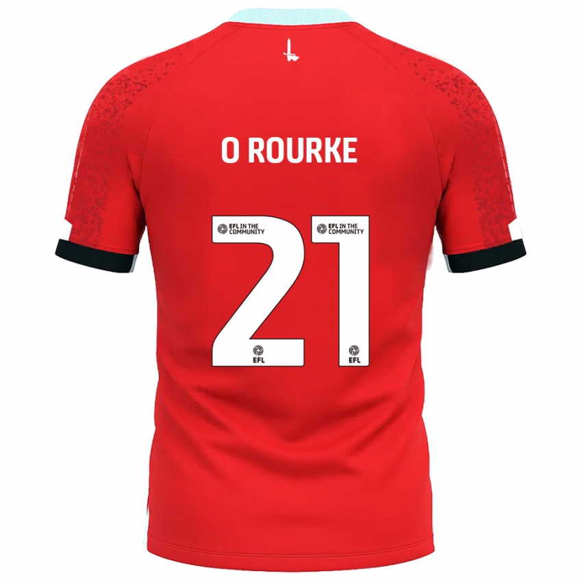 ילדים סופי או'רורק #21 אדום לבן ג'רזי ביתית 2025/26 חולצה קצרה