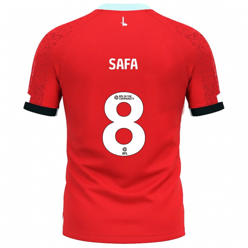 ילדים ג׳ייקוב סאפה #8 אדום לבן ג'רזי ביתית 2025/26 חולצה קצרה