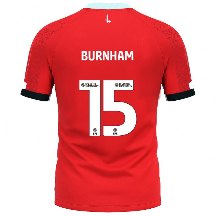 ילדים Shia-Lee Burnham #15 אדום לבן ג'רזי ביתית 2025/26 חולצה קצרה