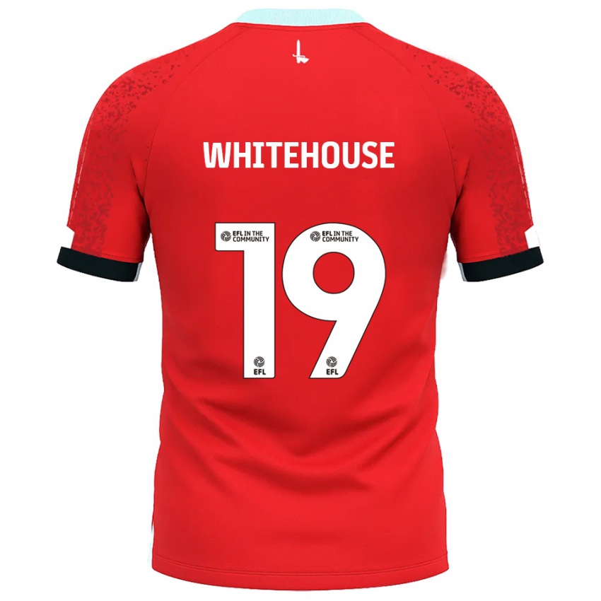 ילדים סופי וייטהאוס #19 אדום לבן ג'רזי ביתית 2025/26 חולצה קצרה