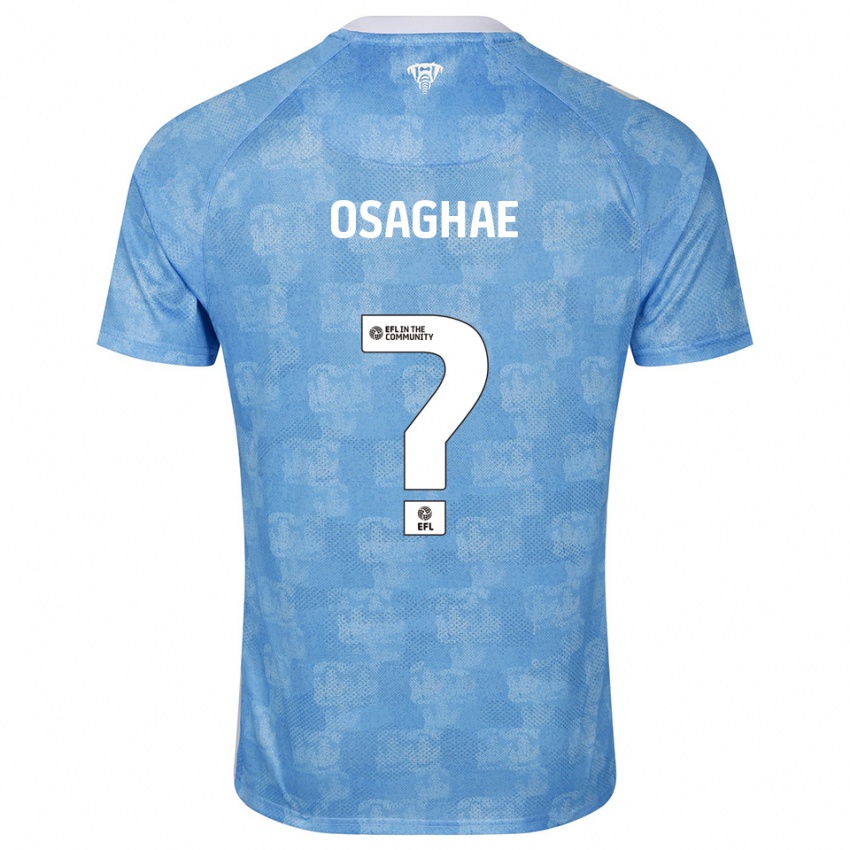 ילדים Leon Osaghae #0 תכלת לבן ג'רזי ביתית 2025/26 חולצה קצרה