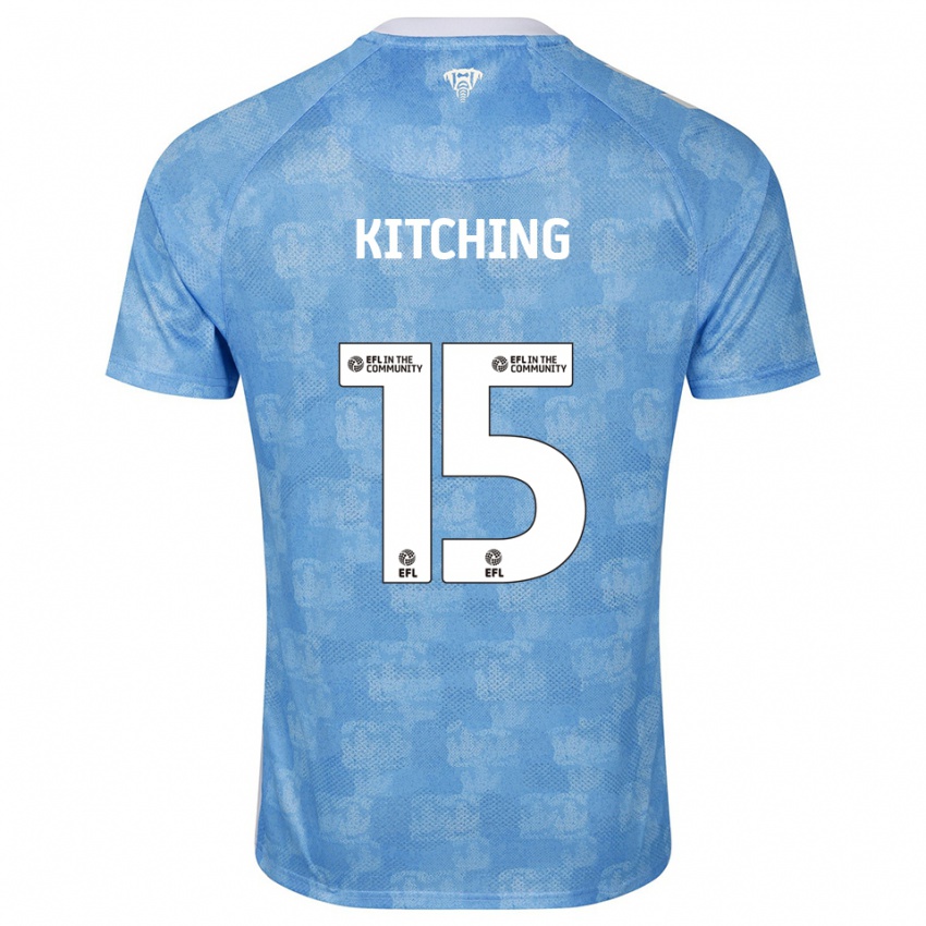 ילדים ליאם קיצ'ינג #15 תכלת לבן ג'רזי ביתית 2025/26 חולצה קצרה