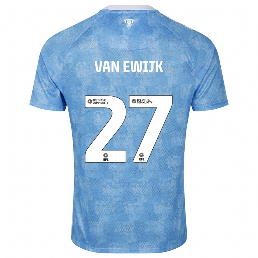 ילדים מילאן ואן אווייק #27 תכלת לבן ג'רזי ביתית 2025/26 חולצה קצרה