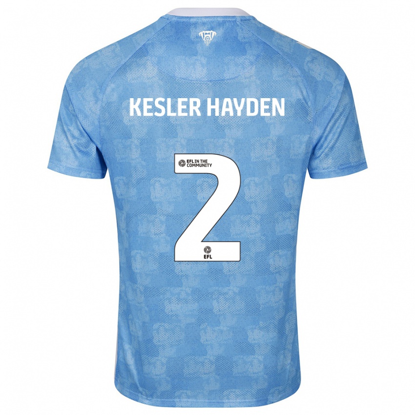 ילדים קין קסלר #2 תכלת לבן ג'רזי ביתית 2025/26 חולצה קצרה