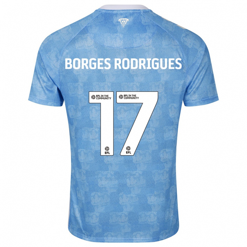 ילדים רפאל בורז׳ס רודריגס #17 תכלת לבן ג'רזי ביתית 2025/26 חולצה קצרה
