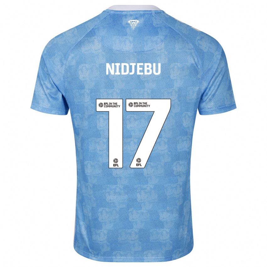 ילדים Success Nidjebu #17 תכלת לבן ג'רזי ביתית 2025/26 חולצה קצרה