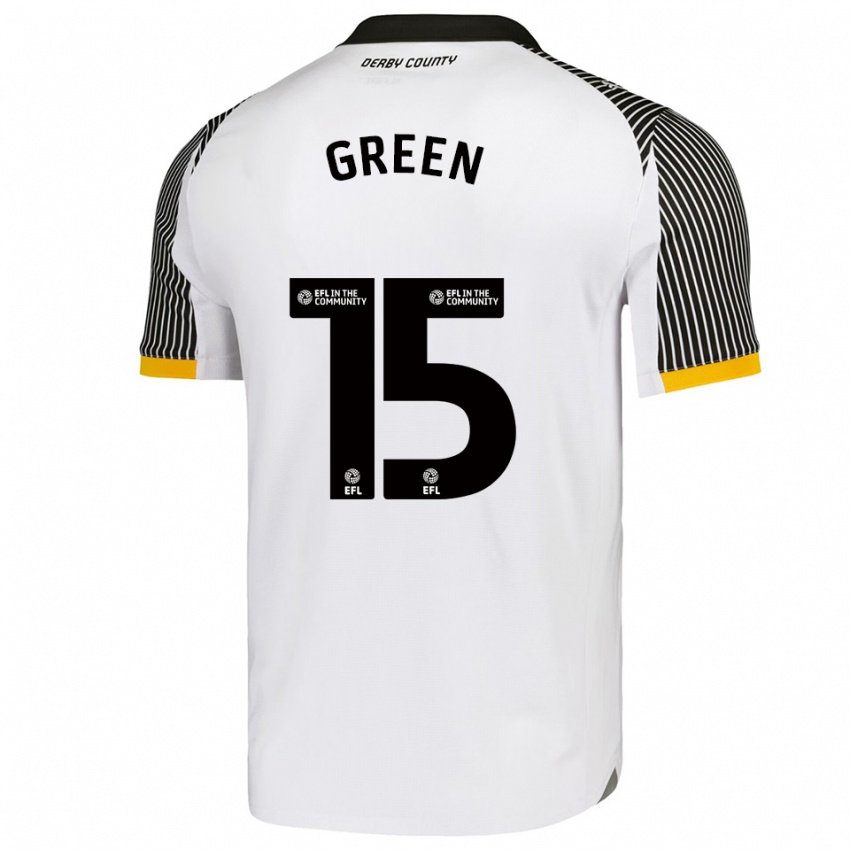 ילדים Israel Green #15 לבן שחור ג'רזי ביתית 2025/26 חולצה קצרה