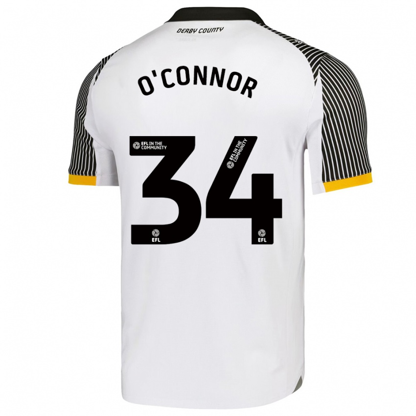 ילדים Dolcie O'connor #34 לבן שחור ג'רזי ביתית 2025/26 חולצה קצרה