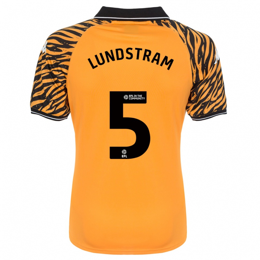 ילדים ג'ון לנדסטרם #5 כתום שחור ג'רזי ביתית 2025/26 חולצה קצרה