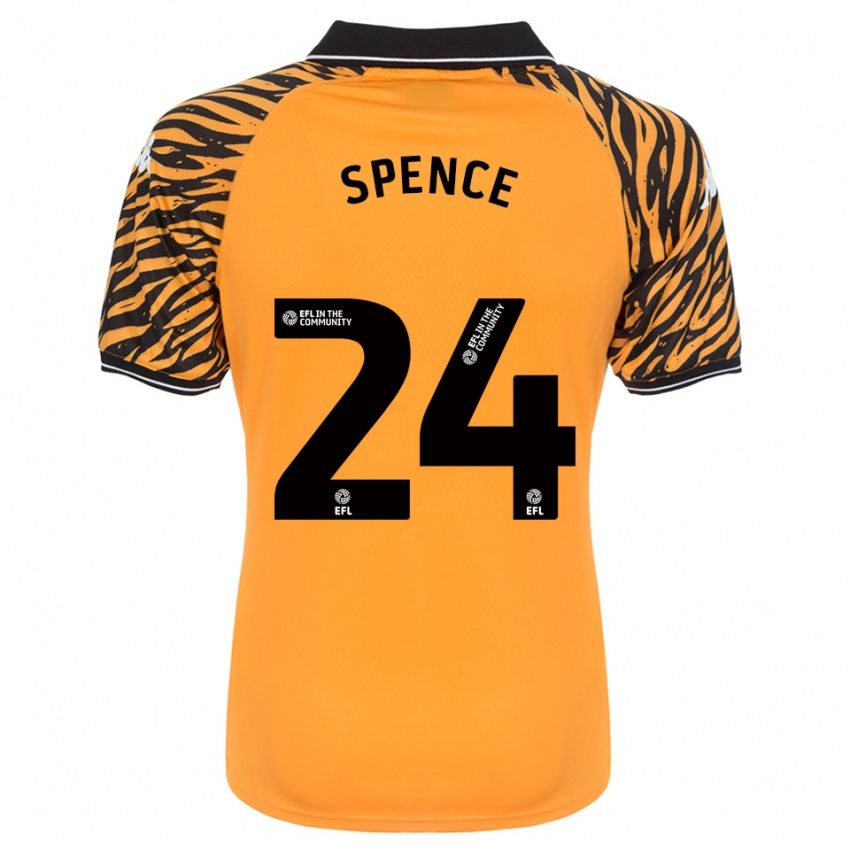 ילדים Emily Spence #24 כתום שחור ג'רזי ביתית 2025/26 חולצה קצרה