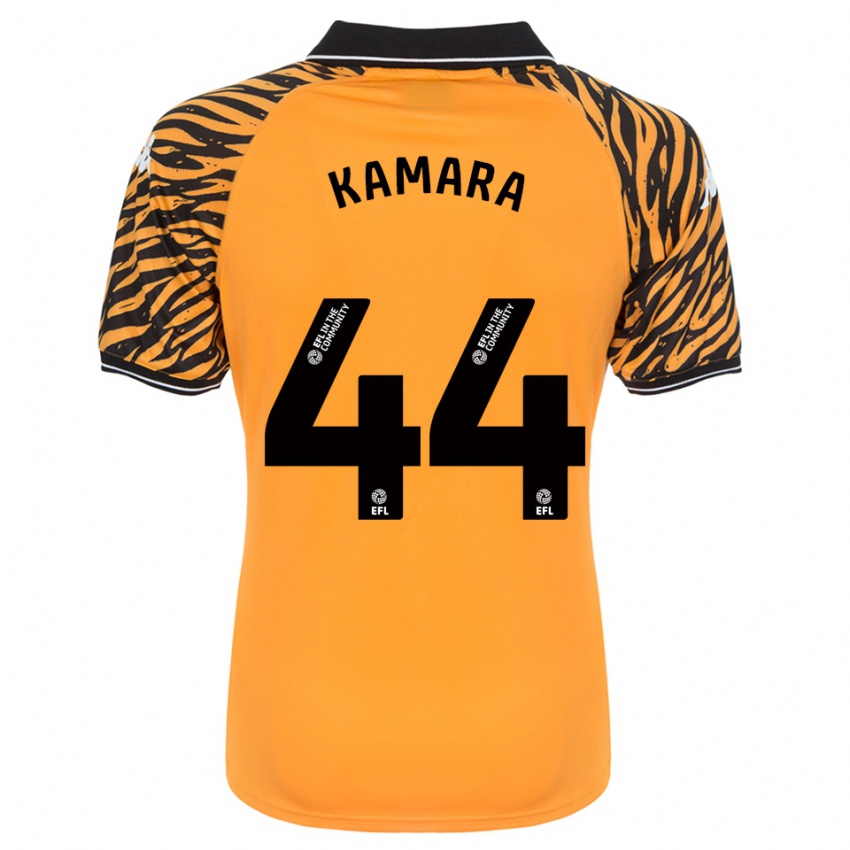 ילדים אבו קמארה #44 כתום שחור ג'רזי ביתית 2025/26 חולצה קצרה