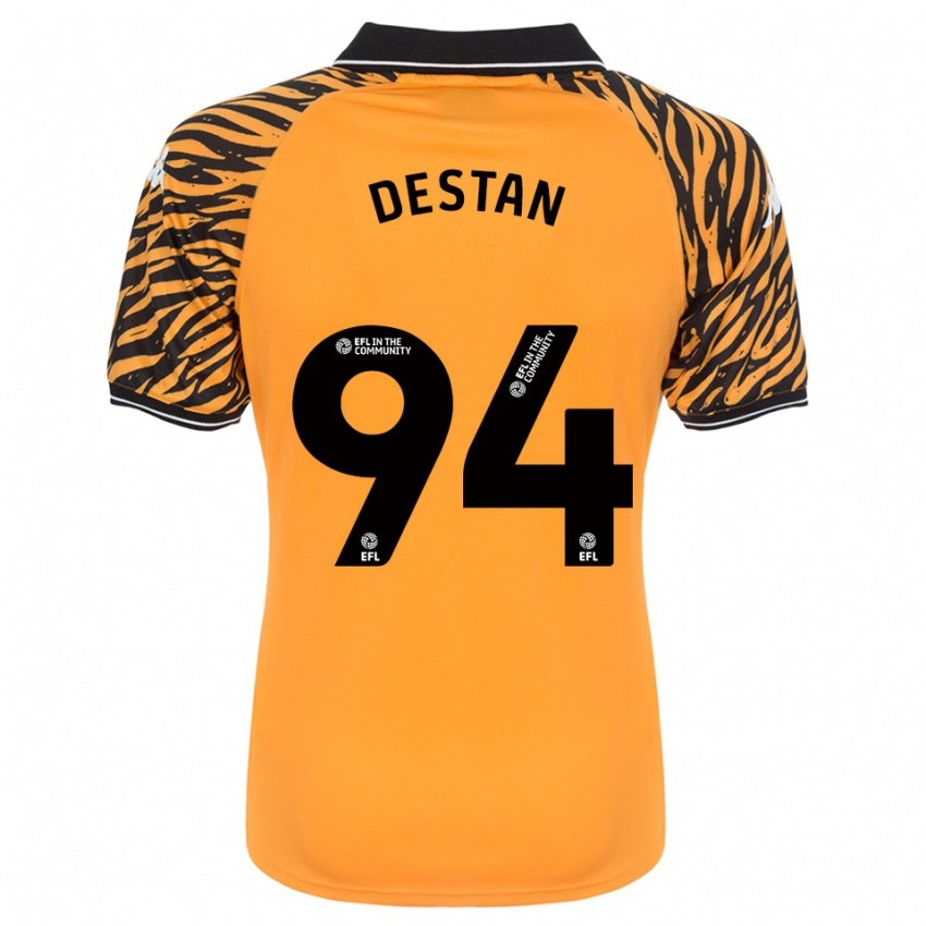 ילדים אניס דסטאן #94 כתום שחור ג'רזי ביתית 2025/26 חולצה קצרה