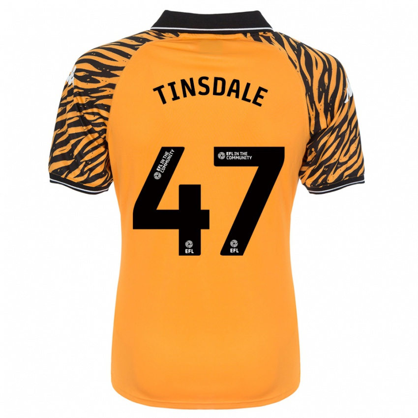 ילדים ניית׳ן טינסדייל #47 כתום שחור ג'רזי ביתית 2025/26 חולצה קצרה