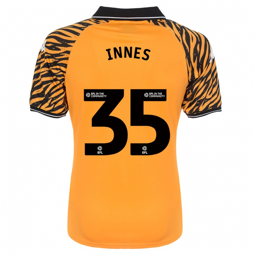 ילדים Emma Innes #35 כתום שחור ג'רזי ביתית 2025/26 חולצה קצרה