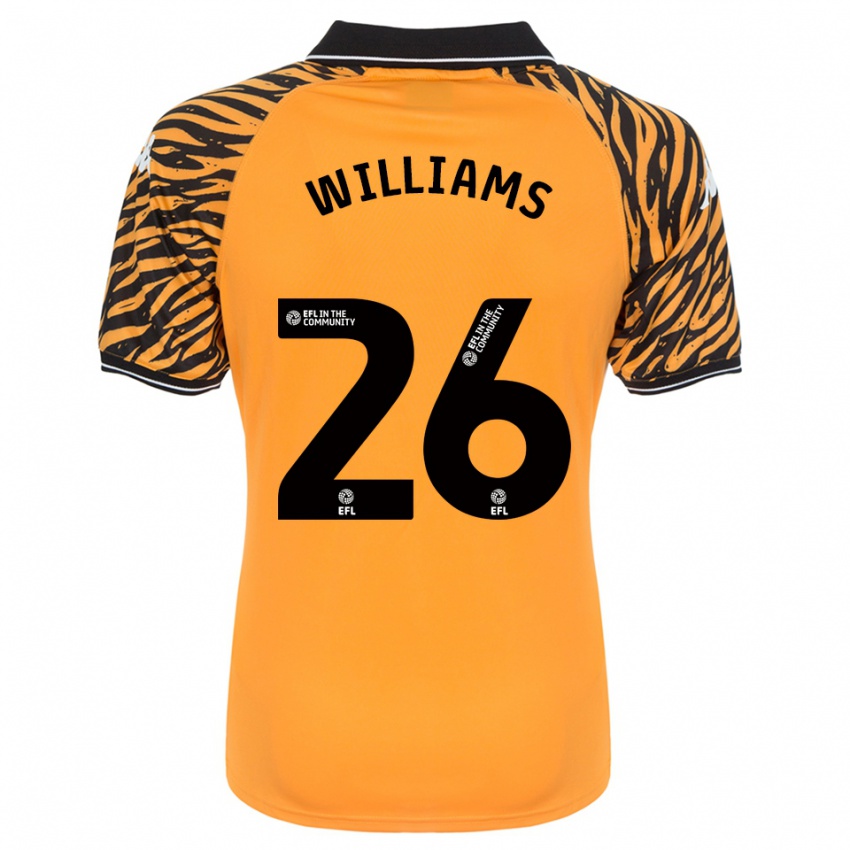 ילדים Annabel Williams #26 כתום שחור ג'רזי ביתית 2025/26 חולצה קצרה