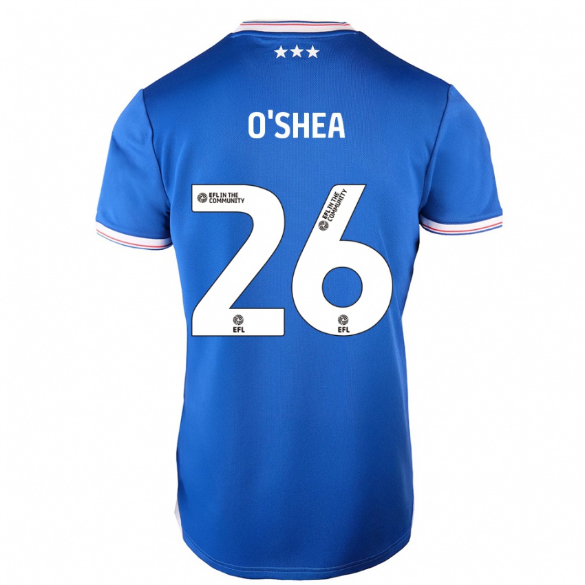 ילדים דארה אושיי #26 כחול לבן ג'רזי ביתית 2025/26 חולצה קצרה