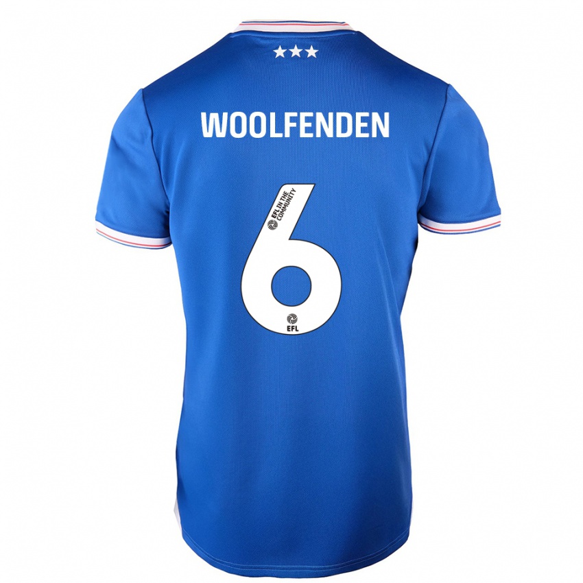 ילדים לוק ווולפנדן #6 כחול לבן ג'רזי ביתית 2025/26 חולצה קצרה