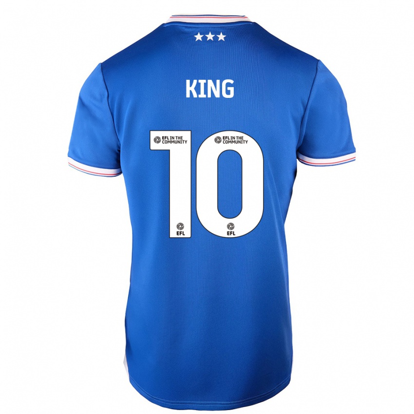 ילדים אלואיז קינג #10 כחול לבן ג'רזי ביתית 2025/26 חולצה קצרה