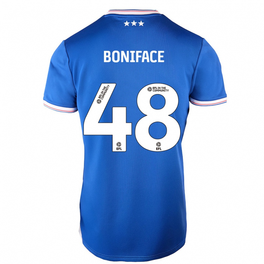 ילדים סוטו בוניפאס #48 כחול לבן ג'רזי ביתית 2025/26 חולצה קצרה