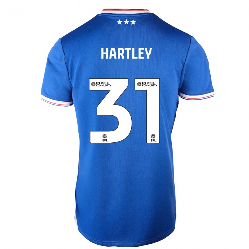 ילדים Laura Hartley #31 כחול לבן ג'רזי ביתית 2025/26 חולצה קצרה ילדים Laura Hartley #31 כחול לבן ג'רזי ביתית 2025/26 חולצה קצרה